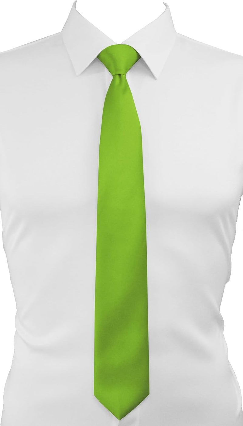 DIBI Solid Color Ties for Men, Formal Mens Ties, Neck Tie, Classic Tie for Boys Women Teens, Wedding Business Costume Necktie - Image 3